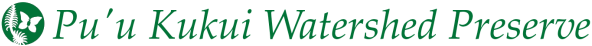 Pu'u Kukui Watershed Logo